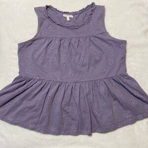 Maurices tank top, purple size medium
